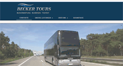 Desktop Screenshot of becker-tours.com