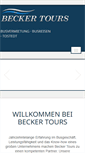 Mobile Screenshot of becker-tours.com